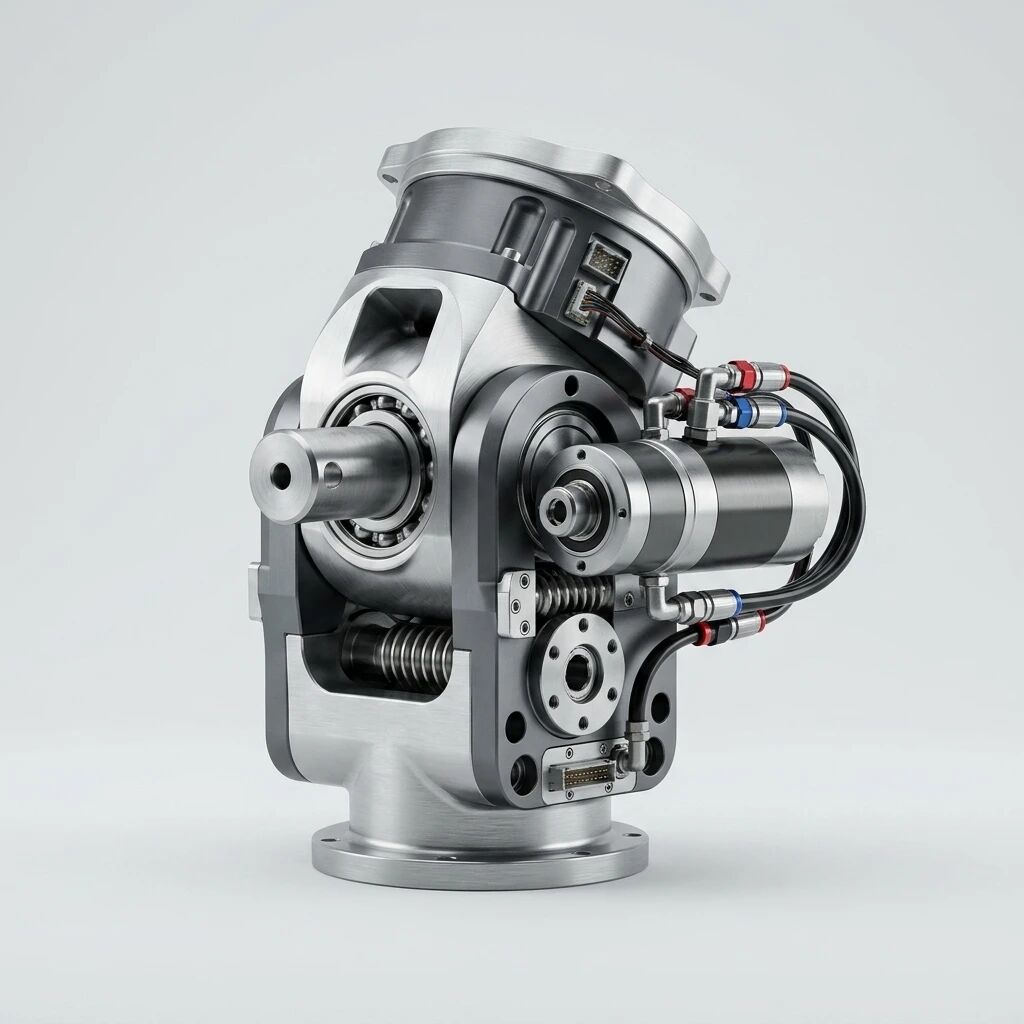 An integrated rotary joint module with frameless motor, reducer, encoder and cabling