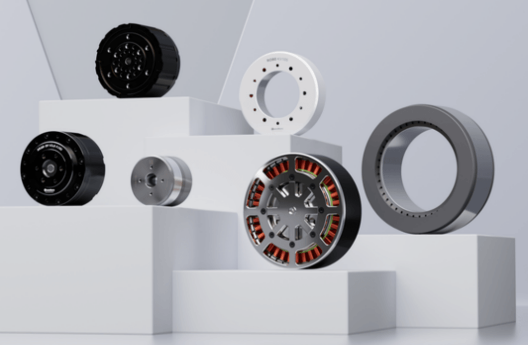 Frameless torque motors in several frame sizes and stator-rotor configurations
